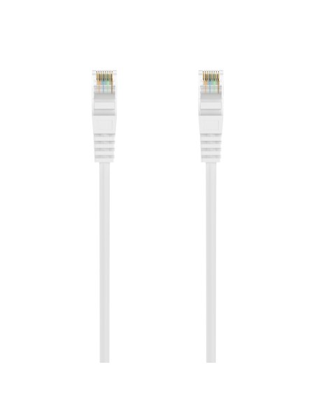 AISENS Cable de Red Latiguillo RJ45 LSZH Cat.6A 500 Mhz UTP AWG24, Blanco, 3.0M