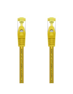 AISENS Cable De Red Latiguillo RJ45 LSZH Cat.7 600 MHz S FTP PIMF AWG26, Amarillo, 1.0 m