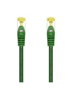 AISENS Cable De Red Latiguillo RJ45 LSZH Cat.7 600 MHz S FTP PIMF AWG26, Verde, 1.0 m