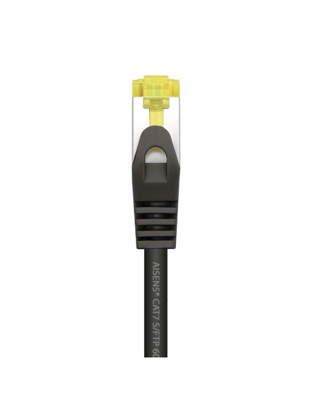 AISENS Cable De Red Latiguillo RJ45 LSZH Cat.7 600 MHz S FTP PIMF AWG26, Negro, 2.0 m