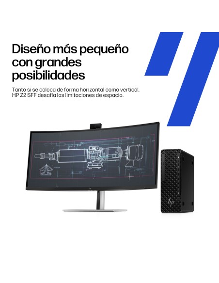 HP Z2 SFF G1i Wolf Pro Security Edition Intel Core Ultra 7 265 32 GB DDR5-SDRAM 1 TB SSD NVIDIA RTX A400 Windows 11 Pro Puesto