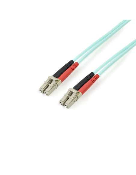 StarTech.com Cable de 5m de Fibra Óptica Multimodo OM3 LC a LC UPC - Full Duplex 50 125µm - para Redes de 100G - LOMMF VCSEL -