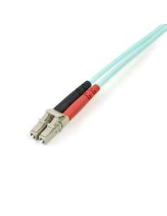 StarTech.com Cable de 5m de Fibra Óptica Multimodo OM3 LC a LC UPC - Full Duplex 50 125µm - para Redes de 100G - LOMMF VCSEL - 2