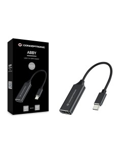 Conceptronic ABBY03B adaptador de cable de vídeo HDMI tipo A (Estándar) USB Tipo C Negro 2