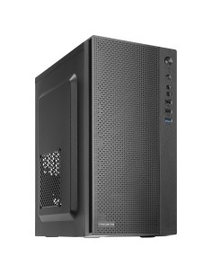 Tacens Anima AC5500, Caja Ordenador Compacta Micro ATX, Frontal Malla Refrigeración, Fuente Alimentación 500W, USB 3.0, Negro