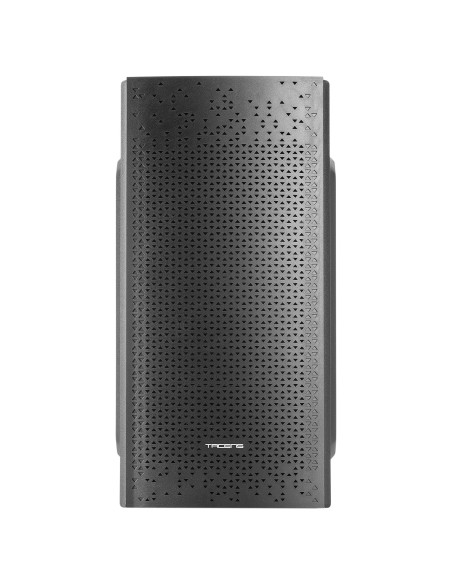 Tacens Anima AC6500, Caja Ordenador Compacta Micro ATX, Frontal Malla Refrigeración, Fuente Alimentación 500W, USB 3.0, Negro