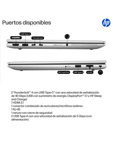 HP EliteBook 6 G1i Wolf Pro Security Edition Intel Core Ultra 7 255U Portátil 33,8 cm (13.3") WUXGA 16 GB DDR5-SDRAM 512 GB SSD