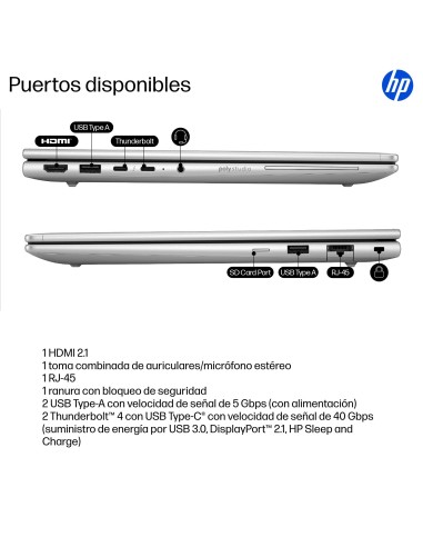 HP EliteBook 6 G1i 14 inch Notebook AI PC Wolf Pro Security Edition Intel Core Ultra 7 255U Portátil 35,6 cm (14") WUXGA 16 GB