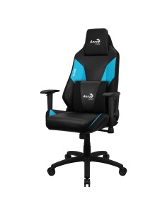 Aerocool ADMIRALBB Silla Gaming Profesional, Cojines Acolchados, Tecnología Air, Negro Azul