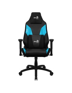 Aerocool ADMIRALBB Silla Gaming Profesional, Cojines Acolchados, Tecnología Air, Negro Azul 2
