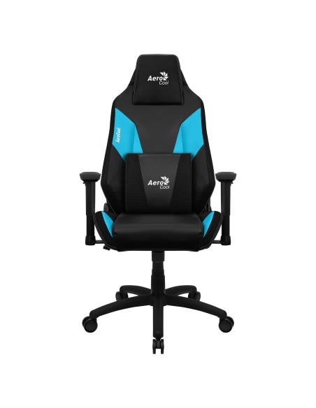 Aerocool ADMIRALBB Silla Gaming Profesional, Cojines Acolchados, Tecnología Air, Negro Azul
