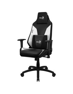 Aerocool ADMIRALBW Silla Gaming Profesional, Cojines Acolchados, Tecnología Air, Negro Blanco