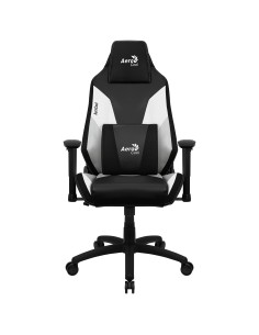 Aerocool ADMIRALBW Silla Gaming Profesional, Cojines Acolchados, Tecnología Air, Negro Blanco 2