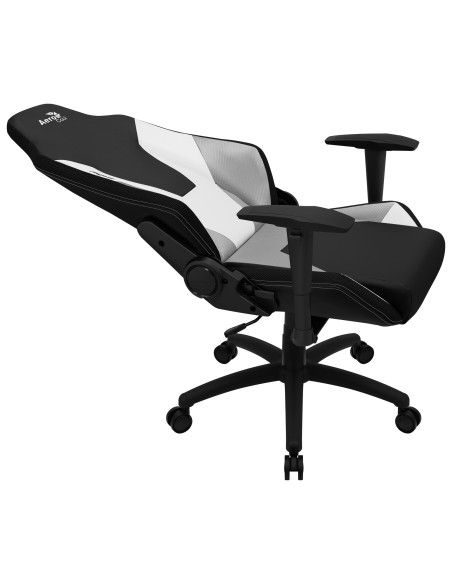 Aerocool ADMIRALBW Silla Gaming Profesional, Cojines Acolchados, Tecnología Air, Negro Blanco
