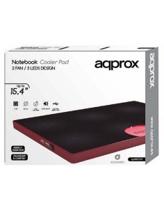 Approx appNBC05R almohadilla fría 39,1 cm (15.4") Negro, Rojo 2