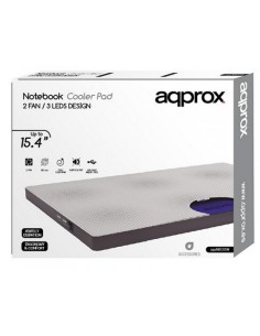 Approx appNBC05W almohadilla fría 39,1 cm (15.4") Gris, Blanco 2