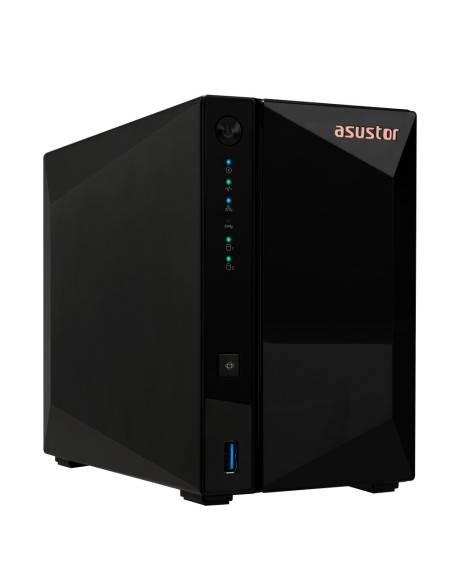 Asustor DRIVESTOR 2 Pro Gen2 AS3302T v2 NAS Realtek RTD1619B 2 GB DDR4 ADM Negro