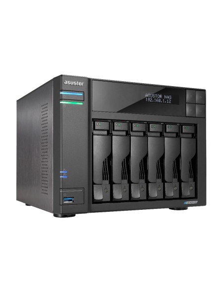 Asustor LOCKERSTOR 6 NAS Escritorio Intel® Celeron® N5105 8 GB DDR4 Unidad de disco duro ADM Negro