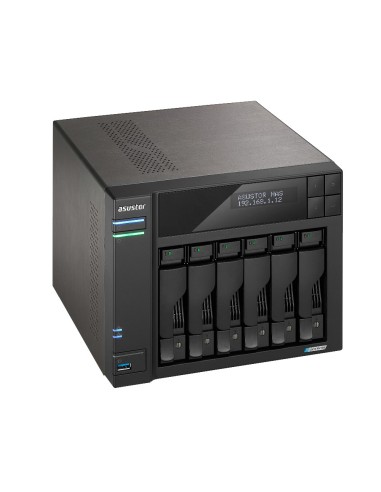 Asustor LOCKERSTOR 6 NAS Escritorio Intel® Celeron® N5105 8 GB DDR4 Unidad de disco duro ADM Negro