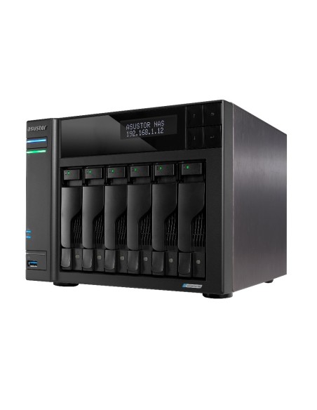 Asustor LOCKERSTOR 6 NAS Escritorio Intel® Celeron® N5105 8 GB DDR4 Unidad de disco duro ADM Negro