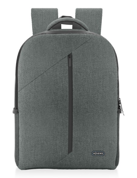 AISENS Mochila premium para portátil 15.6, Gris