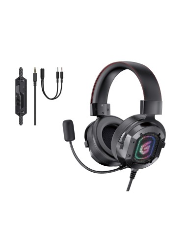 Conceptronic ATHAN03B auricular y casco Auriculares Alámbrico Diadema Juego Negro