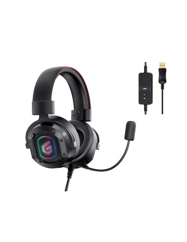 Conceptronic ATHAN02B auricular y casco Auriculares Alámbrico Diadema Juego USB tipo A Negro