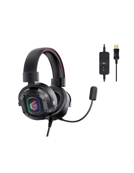 Conceptronic ATHAN02B auricular y casco Auriculares Alámbrico Diadema Juego USB tipo A Negro