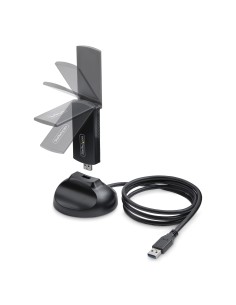 StarTech.com Adaptador USB Externo de Red Inalámbrica Wi-Fi 6E para Ordenador de Sobremesa o Portátil - NIC Inalámbrico de 2