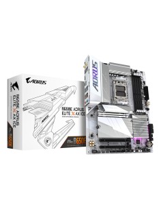 GIGABYTE B650E AORUS ELITE X AX ICE Placa base - AMD Ryzen serie 9000, VRM de 12+2+2 fases, hasta 8000 MHz DDR5 (OC), 1xPCIe