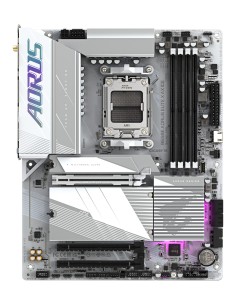 GIGABYTE B650E AORUS ELITE X AX ICE Placa base - AMD Ryzen serie 9000, VRM de 12+2+2 fases, hasta 8000 MHz DDR5 (OC), 1xPCIe 2