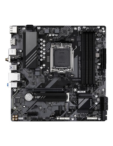 GIGABYTE B650M D3HP AX Placa base - AMD Ryzen serie 9000, VRM de 5+2+2 fases, hasta 8000 MHz DDR5 (OC), 2xPCIe 4.0 M.2, WIFI