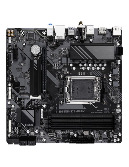 GIGABYTE B650M D3HP AX Placa base - AMD Ryzen serie 9000, VRM de 5+2+2 fases, hasta 8000 MHz DDR5 (OC), 2xPCIe 4.0 M.2, WIFI
