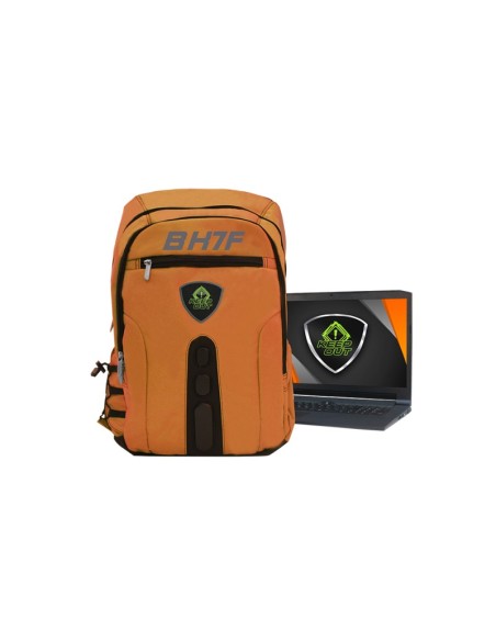 KeepOut BK7F mochila Negro, Naranja Imitación piel, Nylon