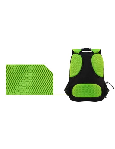 KeepOut BK7G mochila Negro, Verde Nylon