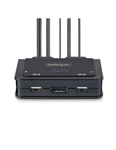 StarTech.com C2-D46-UAC-CBL-KVM interruptor KVM Negro