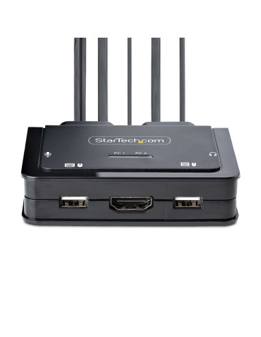 StarTech.com C2-H46-UAC-CBL-KVM interruptor KVM Negro