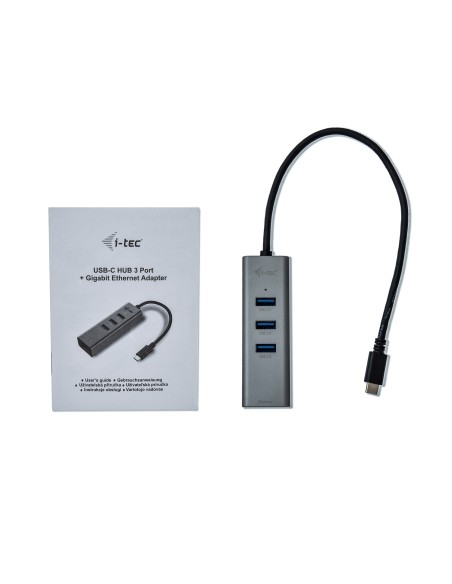 i-tec Metal USB-C HUB 3 Port + Gigabit Ethernet Adapter