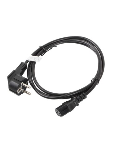 Lanberg CA-C13C-10CC-0018-BK cable de transmisión Negro 1,8 m C13 acoplador CEE7 7