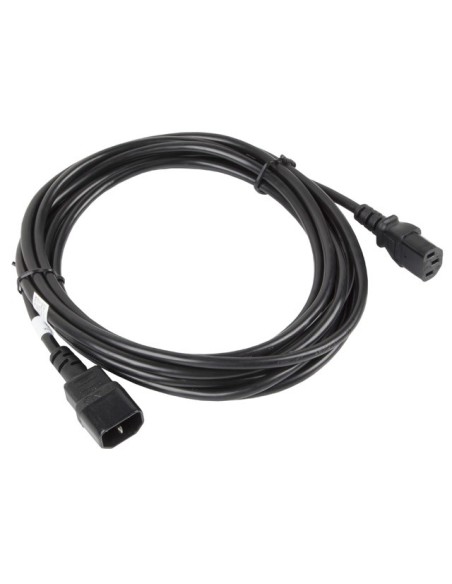 Lanberg CA-C13E-11CC-0050-BK cable de transmisión Negro 5 m C13 acoplador C14 acoplador