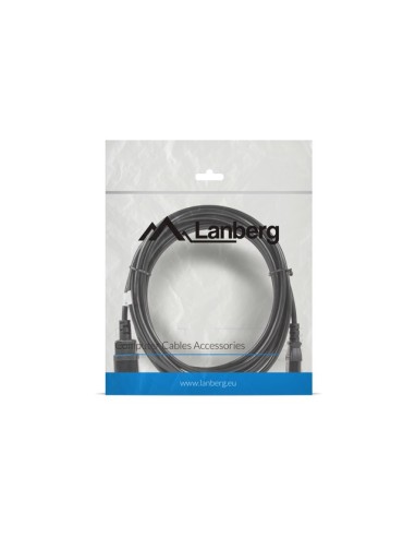 Lanberg CA-C13E-11CC-0050-BK cable de transmisión Negro 5 m C13 acoplador C14 acoplador