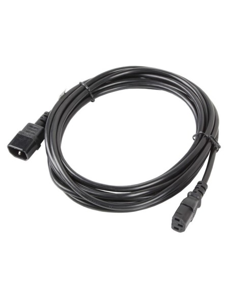 Lanberg CA-C13E-11CC-0050-BK cable de transmisión Negro 5 m C13 acoplador C14 acoplador