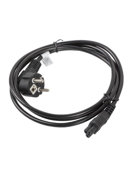 Lanberg CA-C5CA-11CC-0018-BK cable de transmisión Negro 1,8 m CEE7 7 C5 acoplador