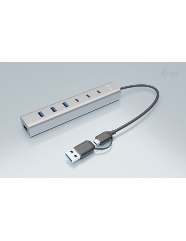 i-tec USB-C USB-A Charging Metal HUB 7 port (3x USB-C, 4x USB-A)