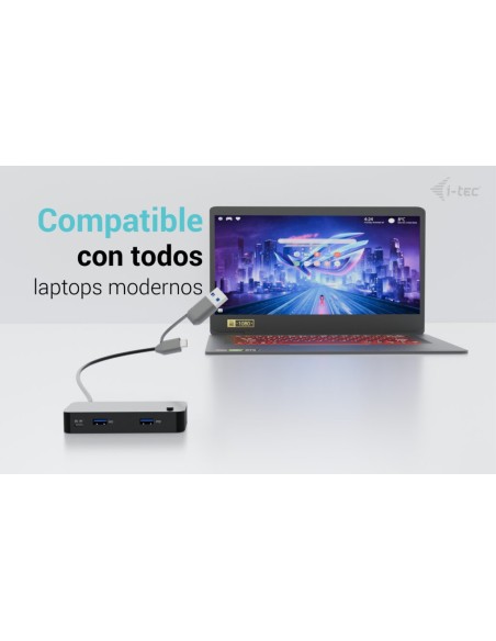 i-tec Universal KVM HUB 2x USB-C + 2x USB-A 3.0