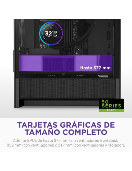 NZXT H9 H3 Flow Midi Tower Negro