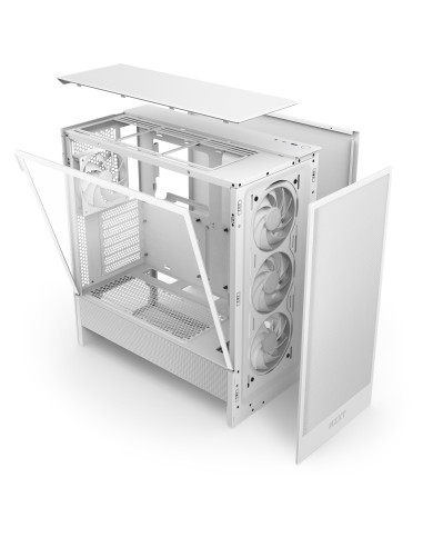 NZXT H5 Flow RGB Midi Tower Blanco
