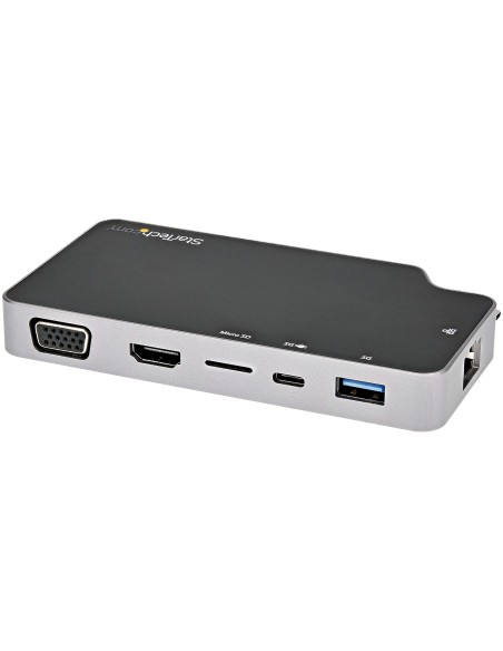 StarTech.com Adaptador Multipuertos USB C - Docking Station USB 3.1 Tipo C a Vídeo HDMI de 4K o VGA - PD Pass-through de 100W -