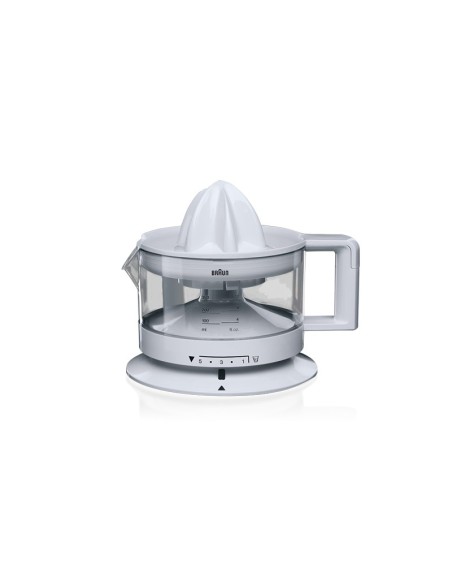 Braun TributeCollection CJ 3000 prensa de cítricos eléctricos 0,35 L 20 W Transparente, Blanco