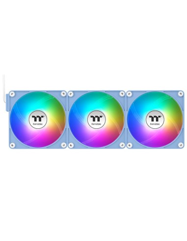 Thermaltake CL-F198-PL12BU-A sistema de refrigeración para ordenador Carcasa del ordenador Ventilador 12 cm Azul 3 pieza(s)
